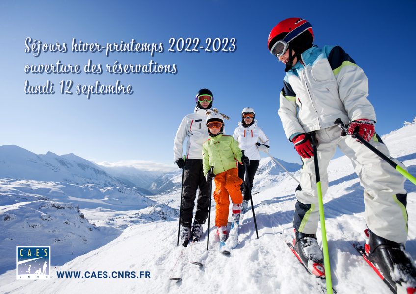 Lundi 12 septembre, ouverture des réservations hiver/printemps 2022 ...